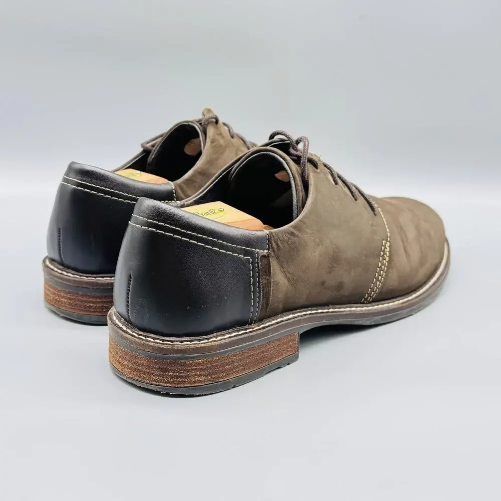 Naot Shoes Mens 10 Brown Nubuck Chief Oxford Lace Up Comfort Slip Resistant